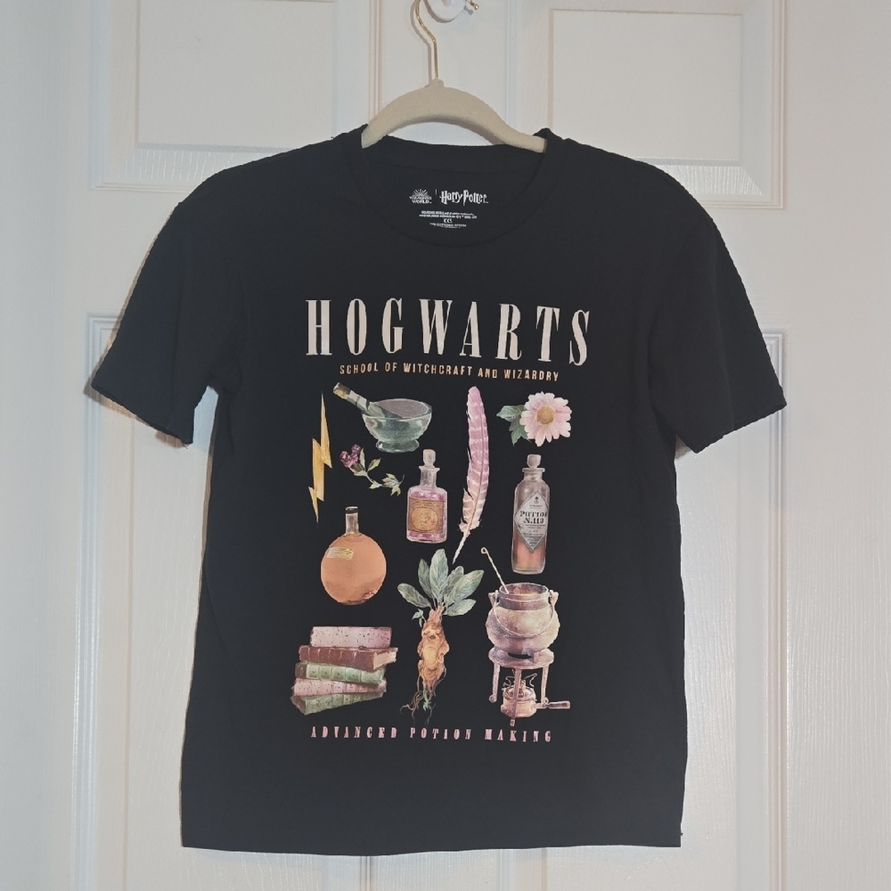 Harry Potter Hogwarts Black Short Sleeve Tee Size XXS